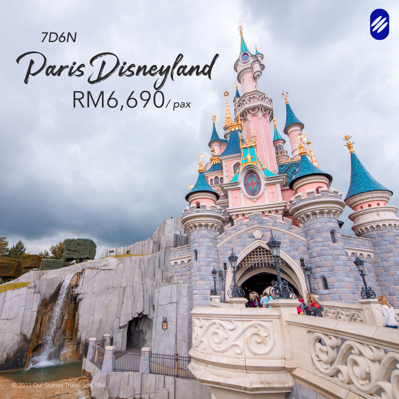 6D5N Paris Disneyland Self Trip (Ground Package)